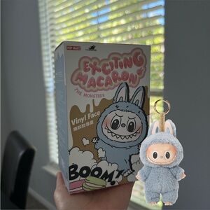 AUTHENTIC Pop Mart LABUBU Exciting Macaron Plush - sea salt coconut
